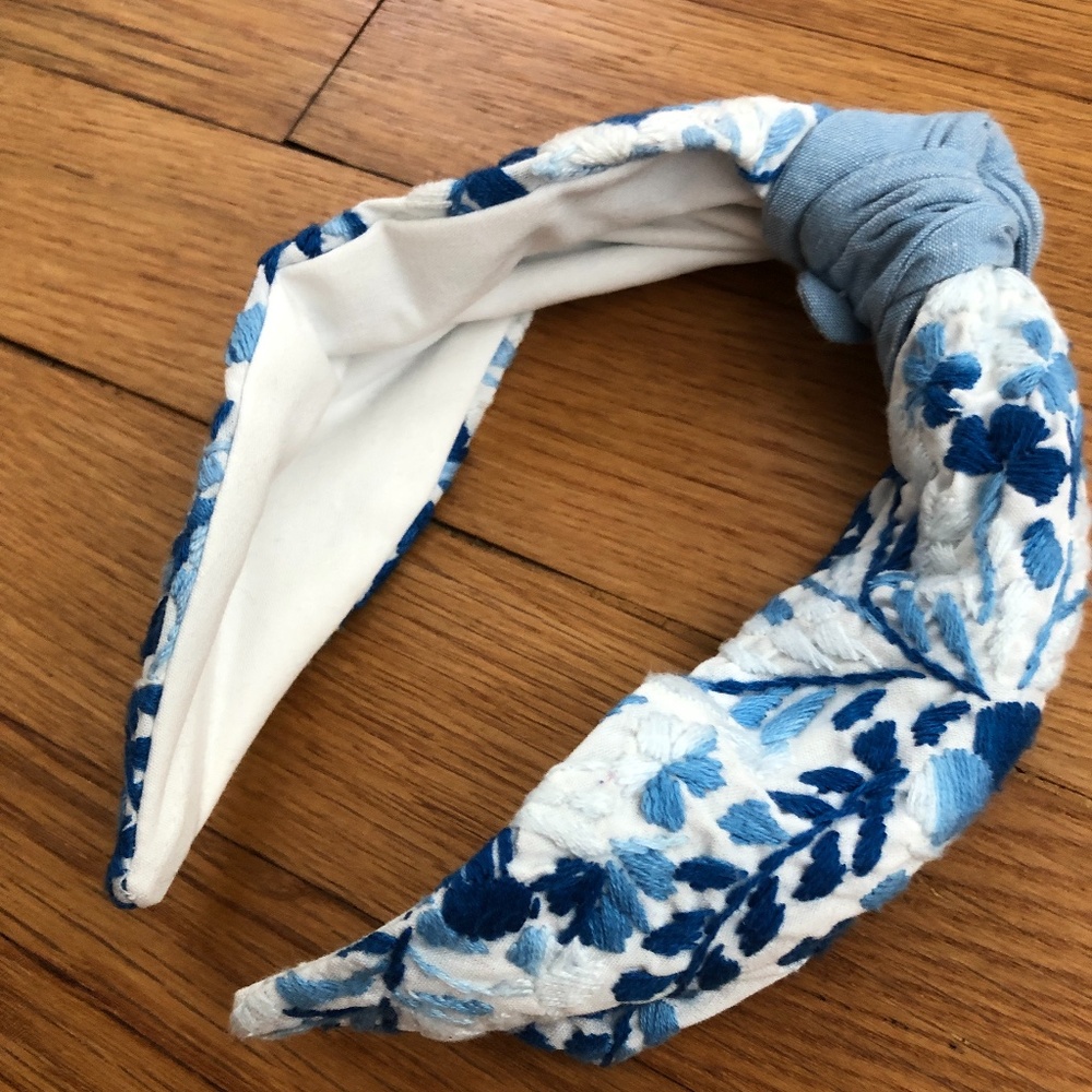 EUC! Mi Golondrina Headband Angel Azul Brillante